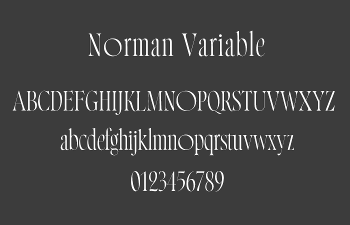 おすすめのAdobe Fonts - Norman Variable