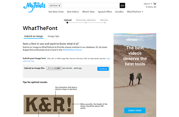 MyFonts -WhatTheFont-