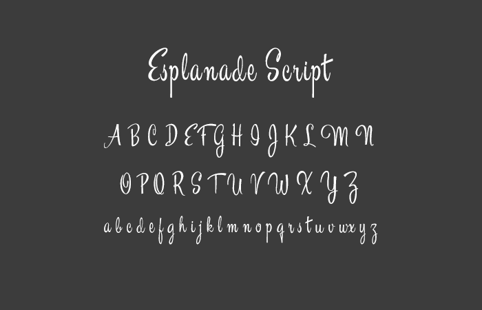 Esplanade Script