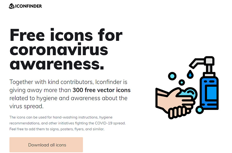 Coronavirus awareness icons