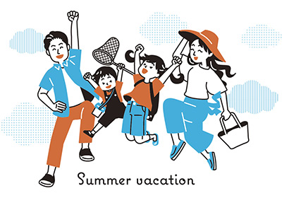 夏休みのイラスト画像