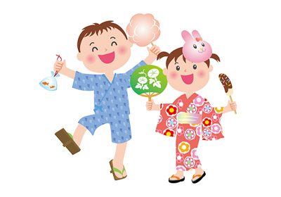 夏祭りのイラスト画像