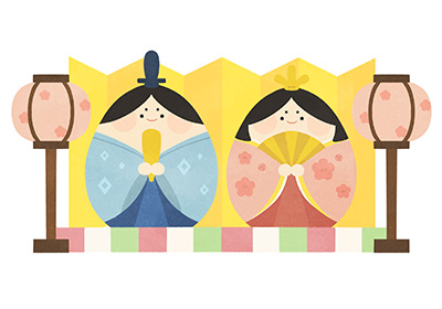ひな祭りのイラスト画像
