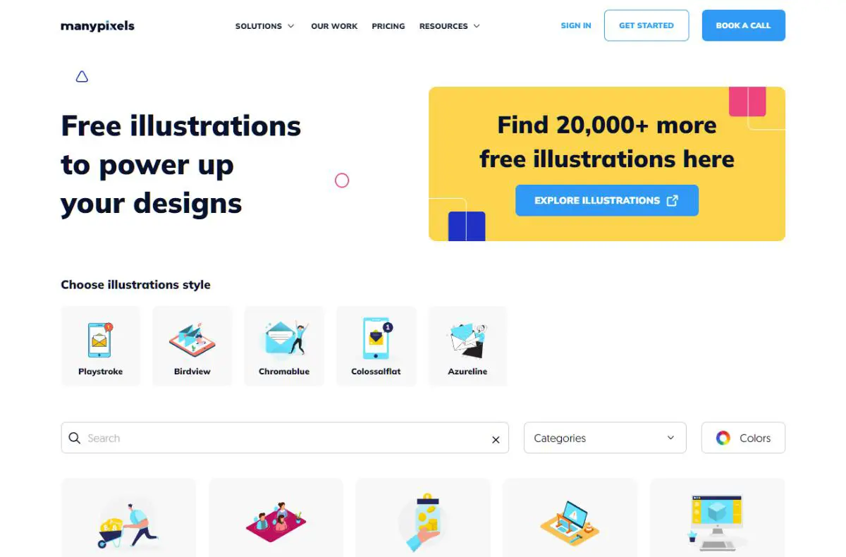 Illustration Gallery by ManyPixels
