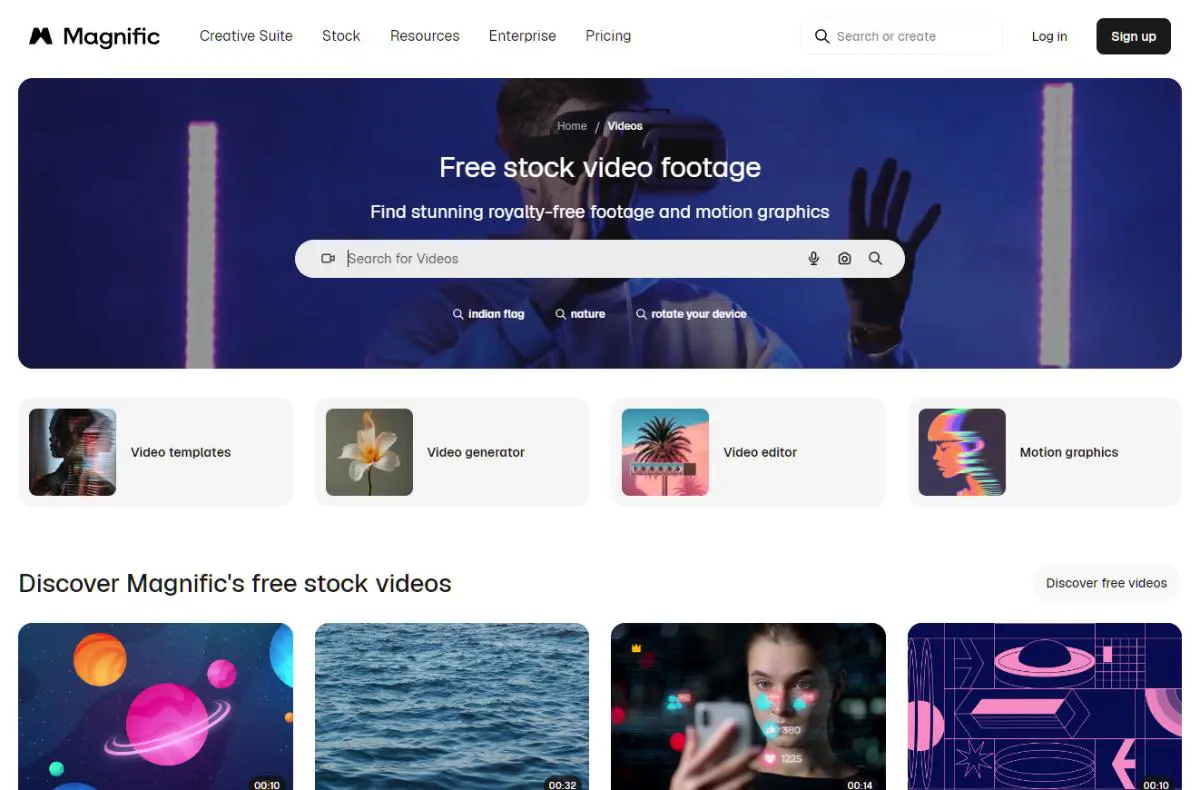 無料で使えるフリー動画素材・映像素材サイト14選|商用利用可・クレジット不要も 13 Magnific