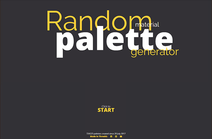 Random Material Palette Generator