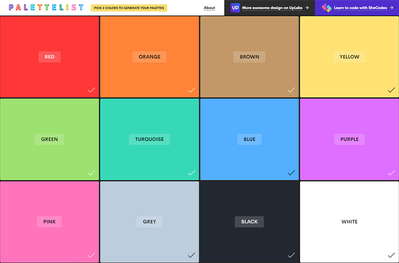 Palette List