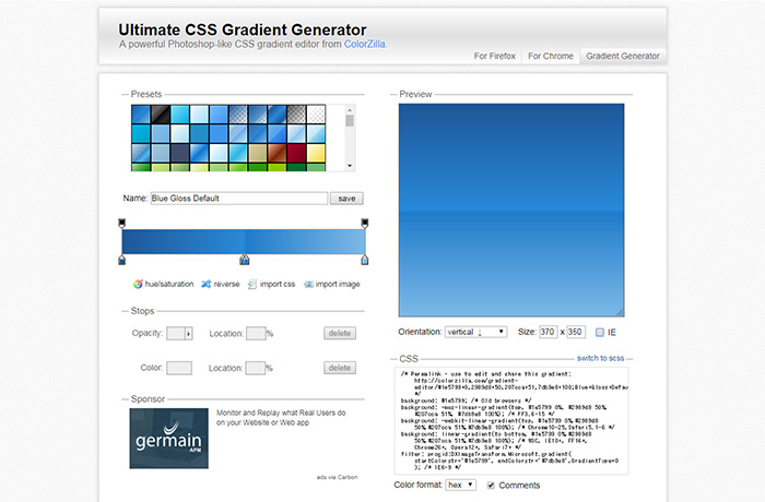 Ultimate CSS Gradient Generator