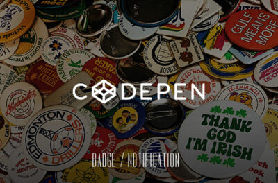 【CodePen】バッジ・通知・リボンのアイデア13選